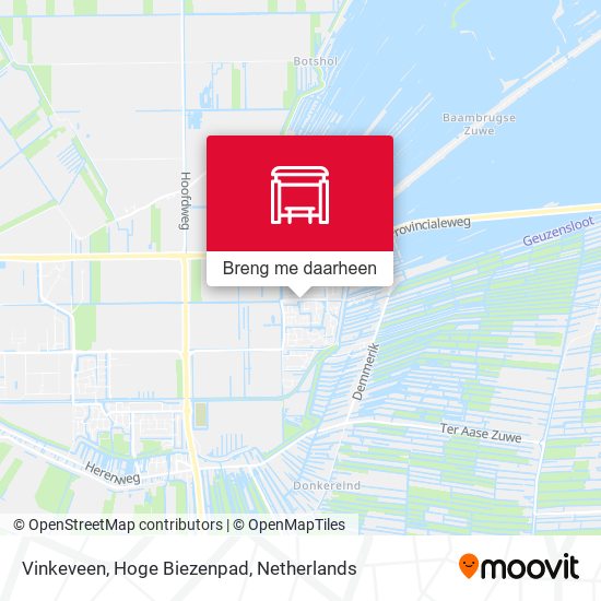Vinkeveen, Hoge Biezenpad kaart