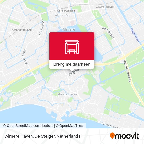 Almere Haven, De Steiger kaart