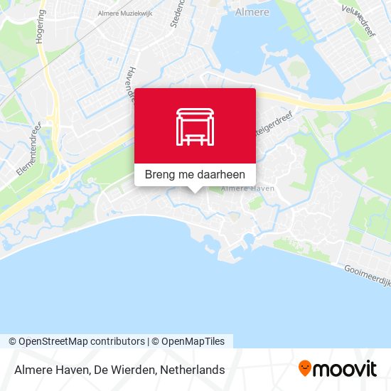 Almere Haven, De Wierden kaart