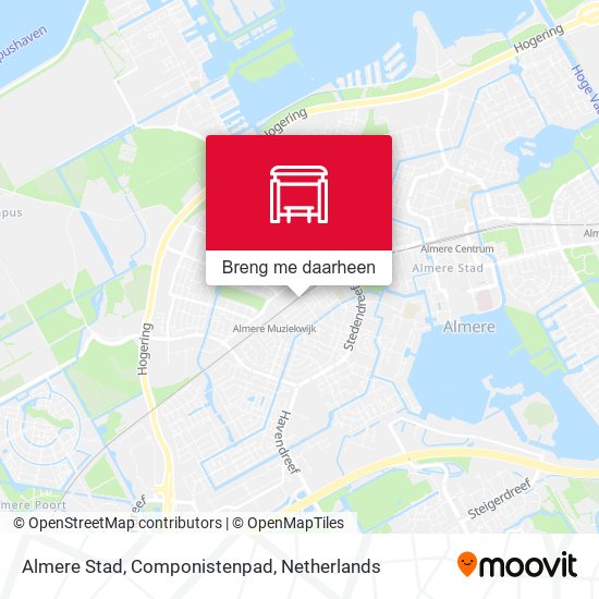 Almere Stad, Componistenpad kaart