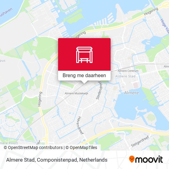 Almere Stad, Componistenpad kaart