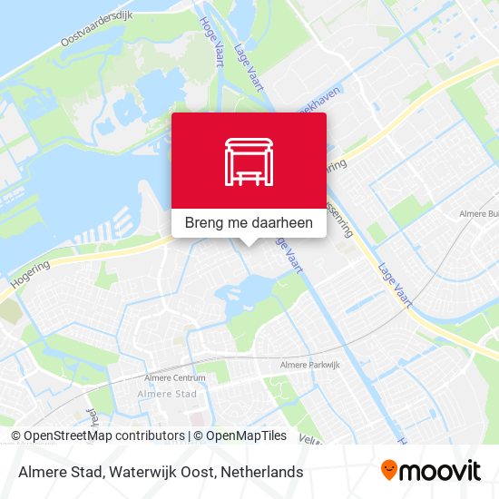 Almere Stad, Waterwijk Oost kaart