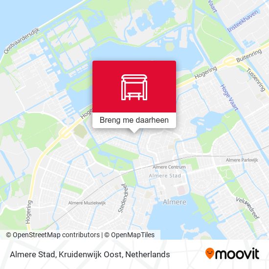 Almere Stad, Kruidenwijk Oost kaart