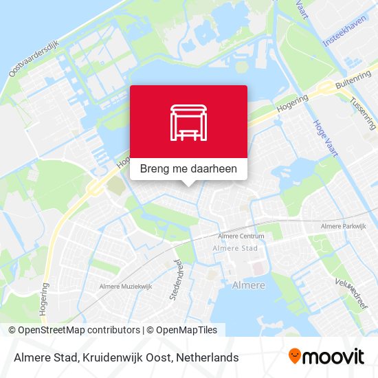 Almere Stad, Kruidenwijk Oost kaart