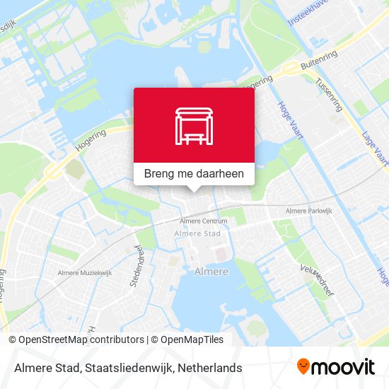Almere Stad, Staatsliedenwijk kaart