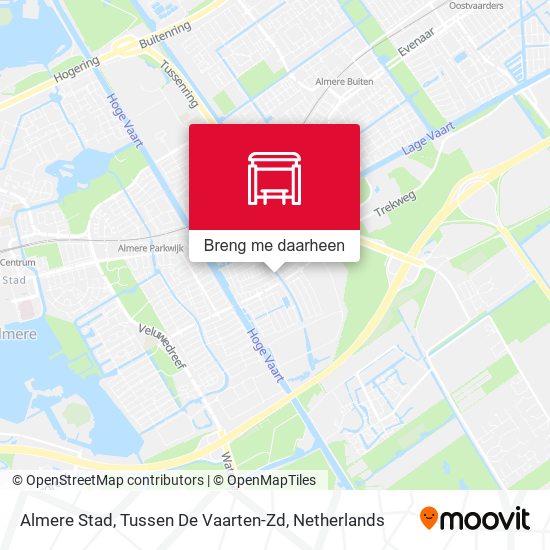 Almere Stad, Tussen De Vaarten-Zd kaart