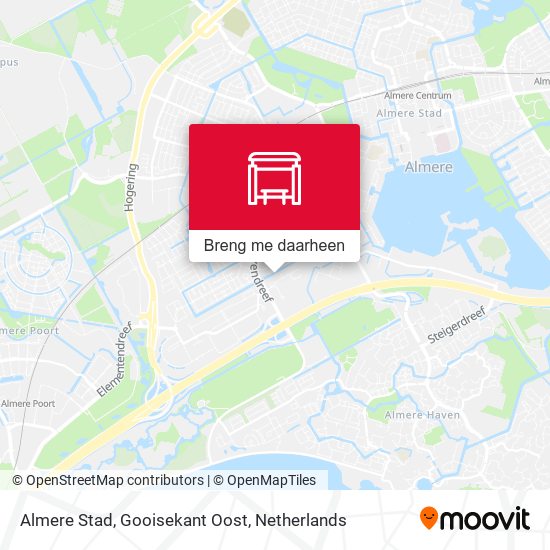 Almere Stad, Gooisekant Oost kaart