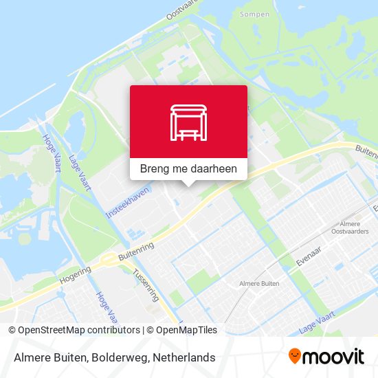 Almere Buiten, Bolderweg kaart
