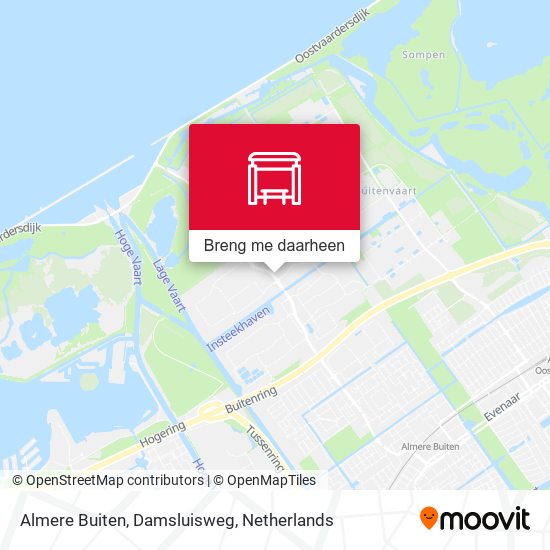 Almere Buiten, Damsluisweg kaart