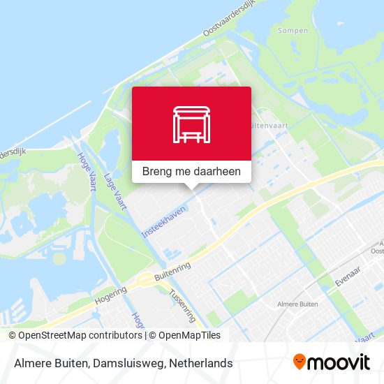 Almere Buiten, Damsluisweg kaart