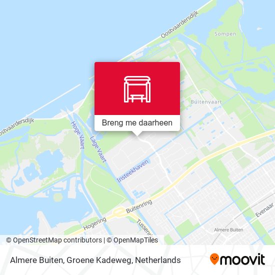 Almere Buiten, Groene Kadeweg kaart