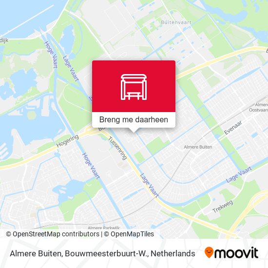 Almere Buiten, Bouwmeesterbuurt-W. kaart