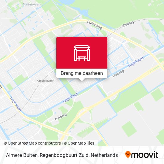 Almere Buiten, Regenboogbuurt Zuid kaart