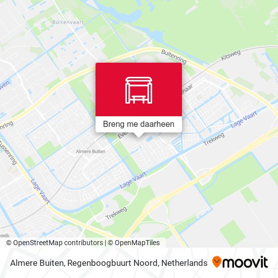 Almere Buiten, Regenboogbuurt Noord kaart