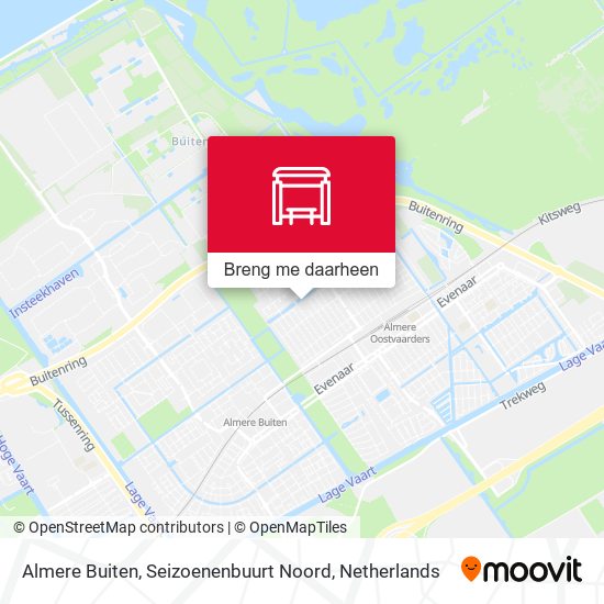 Almere Buiten, Seizoenenbuurt Noord kaart