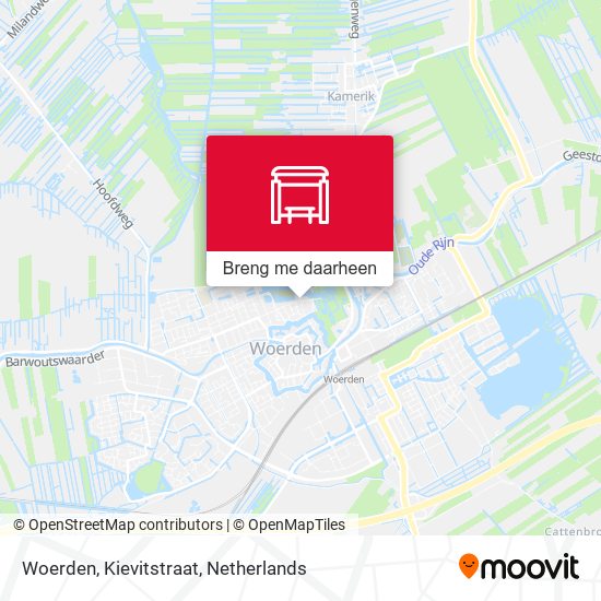 Woerden, Kievitstraat kaart