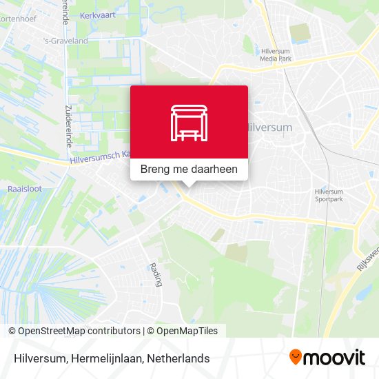 Hilversum, Hermelijnlaan kaart