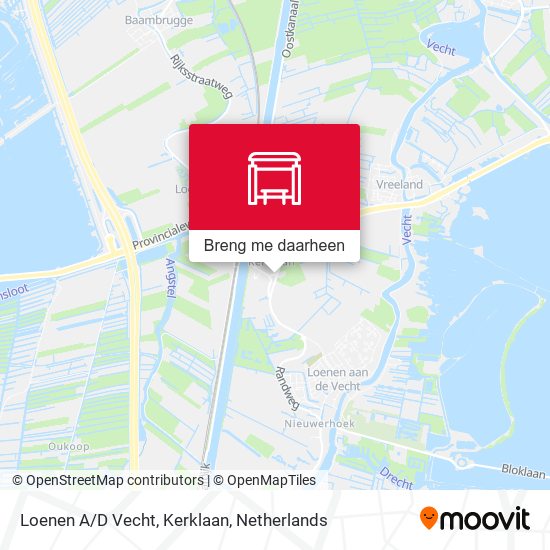 Loenen A/D Vecht, Kerklaan kaart