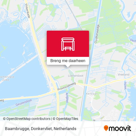 Baambrugge, Donkervliet kaart