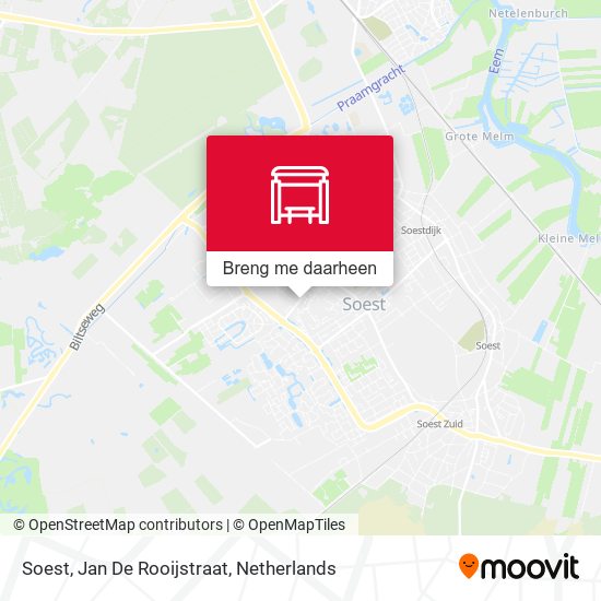 Soest, Jan De Rooijstraat kaart