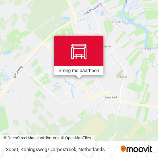 Soest, Koningsweg/Dorpsstreek kaart