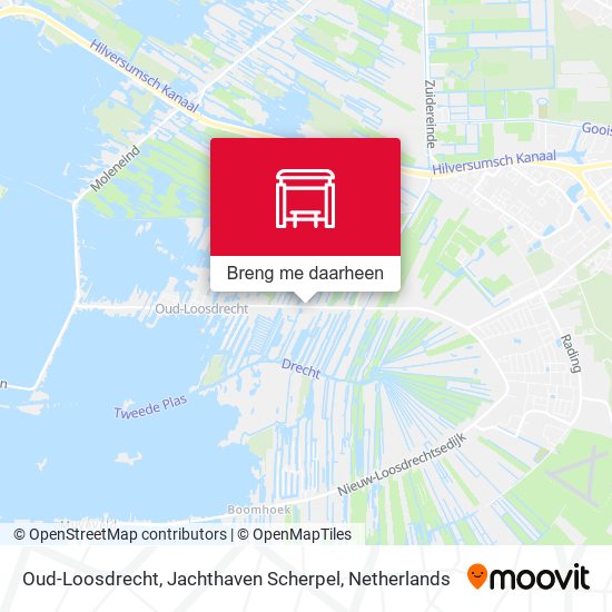 Oud-Loosdrecht, Jachthaven Scherpel kaart