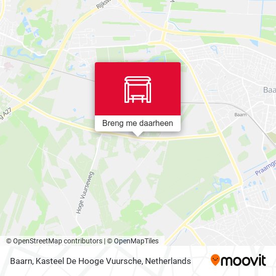 Baarn, Kasteel De Hooge Vuursche kaart