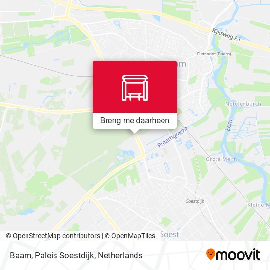 Baarn, Paleis Soestdijk kaart