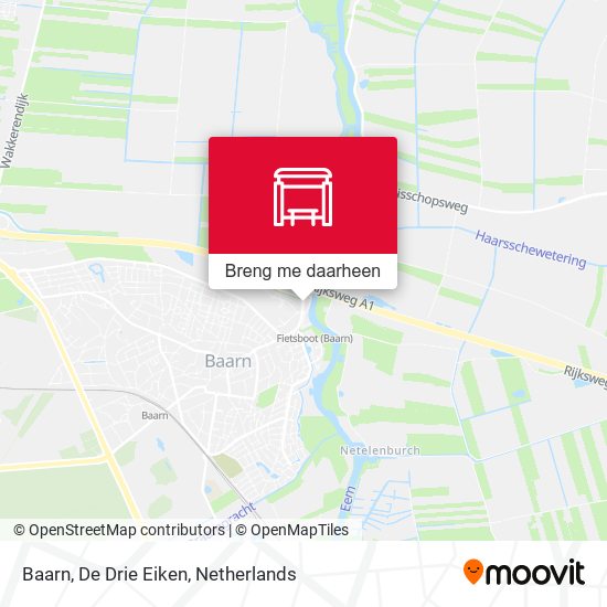 Baarn, De Drie Eiken kaart