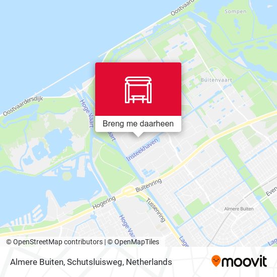 Almere Buiten, Schutsluisweg kaart