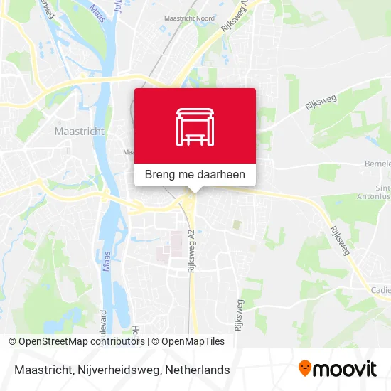Maastricht, Nijverheidsweg kaart