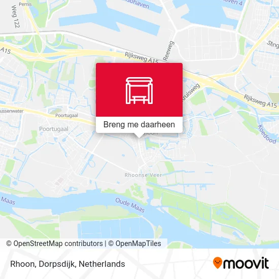 Rhoon, Dorpsdijk kaart