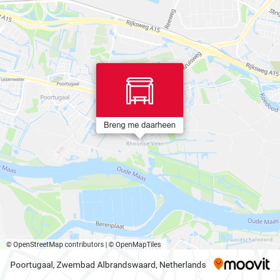 Poortugaal, Zwembad Albrandswaard kaart