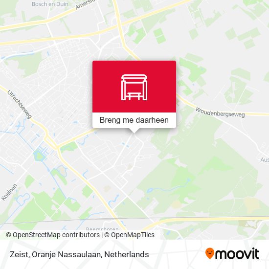 Zeist, Oranje Nassaulaan kaart