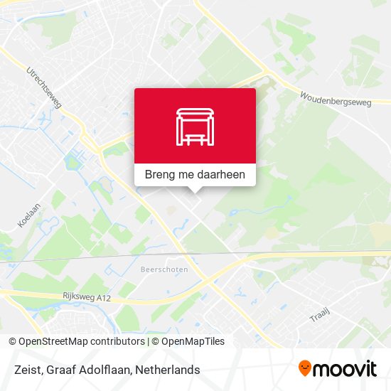 Zeist, Graaf Adolflaan kaart