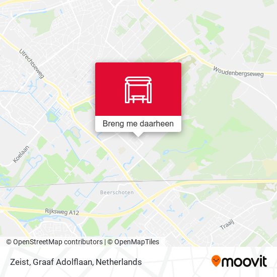 Zeist, Graaf Adolflaan kaart