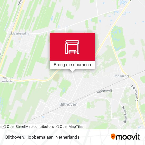 Bilthoven, Hobbemalaan kaart