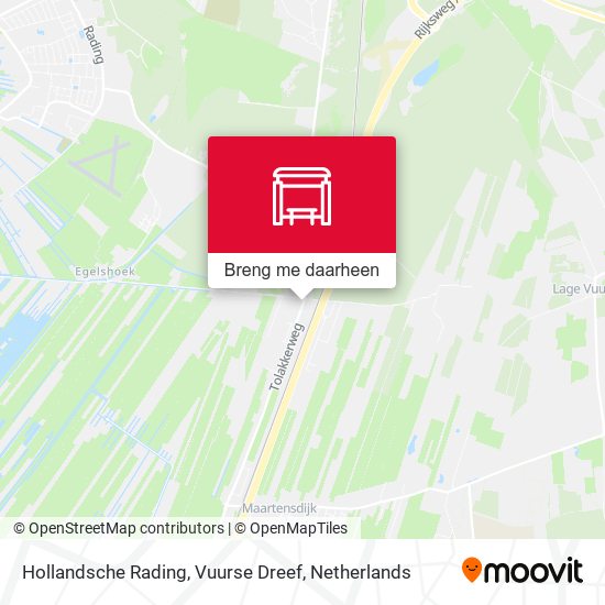Hollandsche Rading, Vuurse Dreef kaart