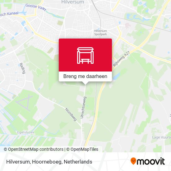 Hilversum, Hoorneboeg kaart