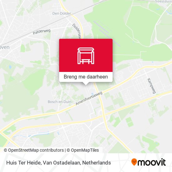 Huis Ter Heide, Van Ostadelaan kaart