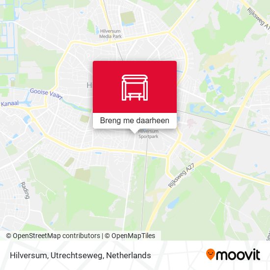 Hilversum, Utrechtseweg kaart
