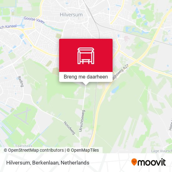 Hilversum, Berkenlaan kaart