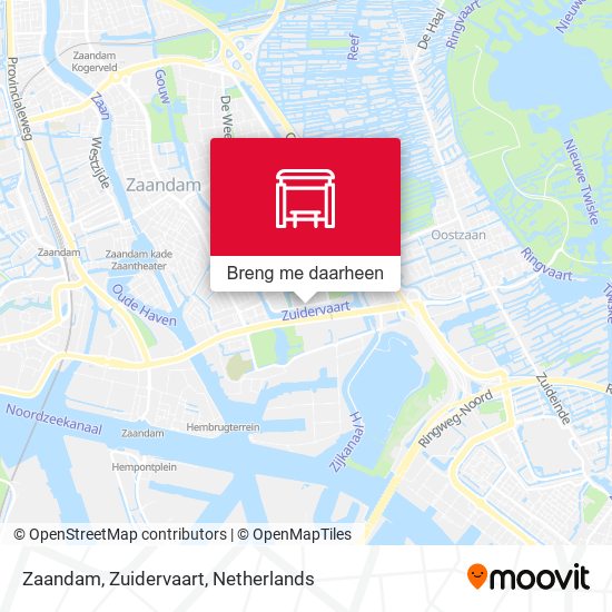 Zaandam, Zuidervaart kaart