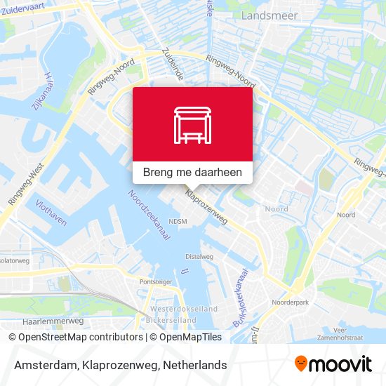 Amsterdam, Klaprozenweg kaart