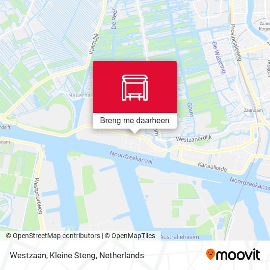 Westzaan, Kleine Steng kaart