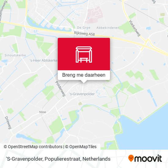 'S-Gravenpolder, Populierestraat kaart