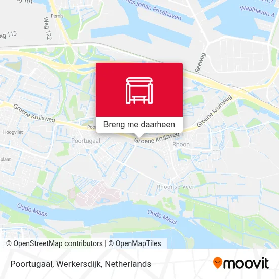 Poortugaal, Werkersdijk kaart