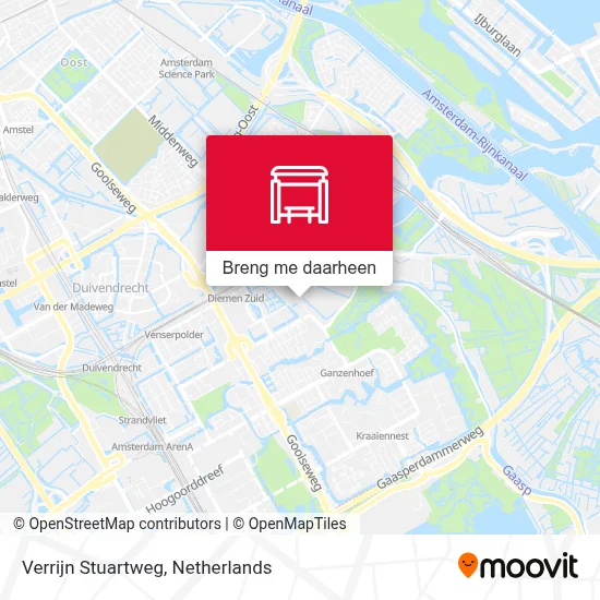 Verrijn Stuartweg kaart