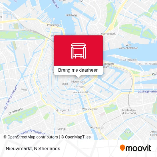 Nieuwmarkt kaart