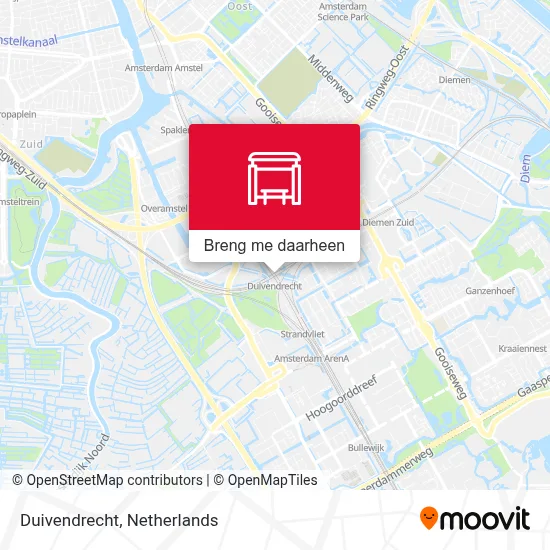 Duivendrecht kaart